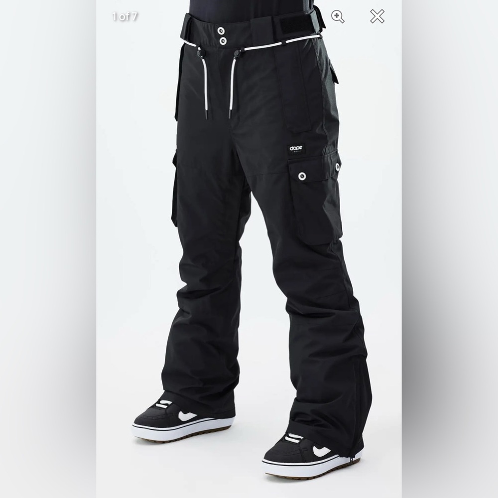 DOPE Black Cargo Pants Weather-Resistant Durable
